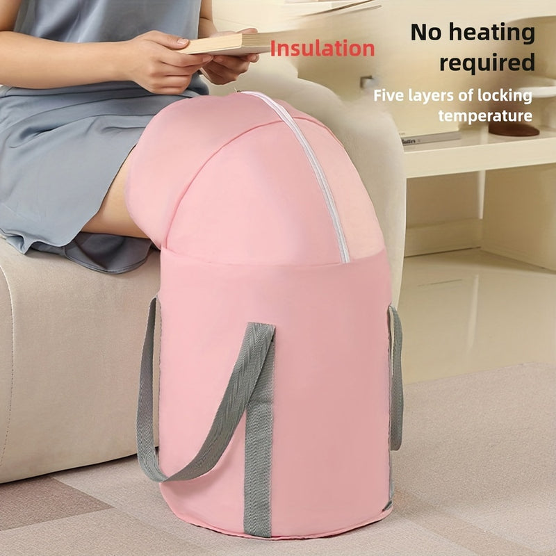 Balde portátil plegable para remojar pies, bolsa doméstica para remojo de pies
