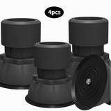 4 piezas/SET Base ajustable de altura para lavadora y secadora, almohadilla de plástico anti-vibraciones, base impermeable para electrodomésticos y muebles, compatible con lavadora, secadora, refrigerador, sofá, silla