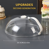 1pc, Tapa de horno de microondas para PC, a prueba de aceite y salpicaduras, Conservación de frescura, Suministros de cocina, Accesorios interiores de RV, Herramientas de cocina de caravana, No eléctricos