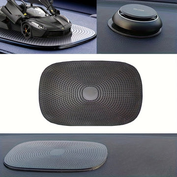 Alfombrilla Antideslizante Mágica para Coche, 1 pieza - Tapete de Salpicadero Pegajoso y Acolchado para Celular, Soporte de Silicona