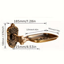 Jabonera Ovalada de Estilo Vintage con Desagüe - Accesorio de Baño al Estilo Europeo, Perfecto para la Ducha y el Lavabo