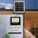 Luces solares LED para jardín con control remoto y paneles solares, luces solares IP67 de alta luminosidad para exteriores.