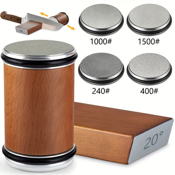 Afilador de cuchillos de diamante magnético, sistema de rodillos de ángulo de 15 y 20 grados, material de hierro, modo de alimentación sin carga, sin batería, sistema de molienda de cocina para carpintería.