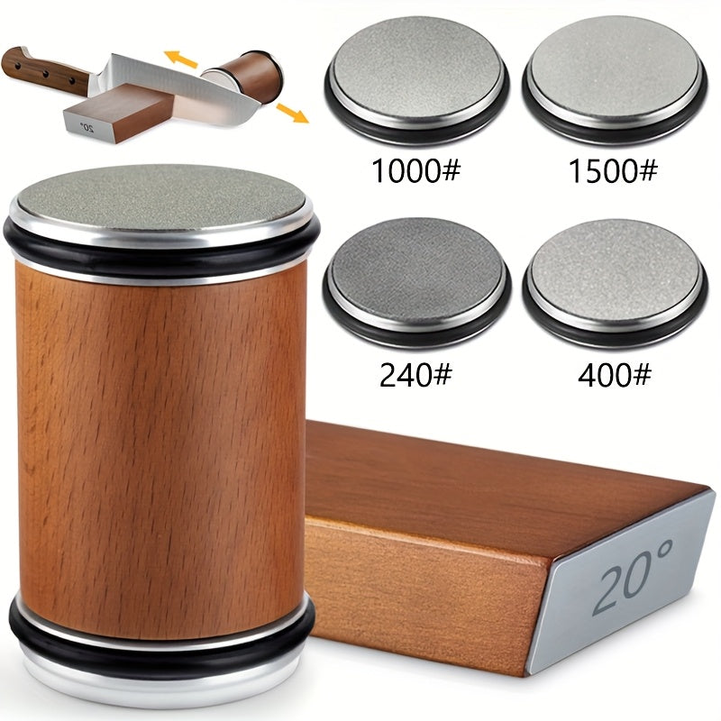 Afilador de cuchillos de diamante magnético, sistema de rodillos de ángulo de 15 y 20 grados, material de hierro, modo de alimentación sin carga, sin batería, sistema de molienda de cocina para carpintería.