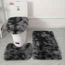 Juego de 3 Alfombras Tie-Dye con Cubierta para Tapa de Inodoro, Decoración para Baño y Cocina, Suave y Cómoda, Regalo Navideño, Adorno Hogareño de Invierno