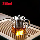 Tetera de vidrio de alto borosilicato de 1 pieza, taza con filtro de acero inoxidable 304, juego de té chino único, adecuado para entusiastas adultos/mujeres/hombres, múltiples especificaciones disponibles