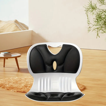 Silla ergonómica con diseño de onda, respaldo ajustable, plástico transpirable e hipoalergénico, ideal para oficina, hogar y spa - Soporte de postura dinámico para sesiones de sentado prolongadas, silla de oficina