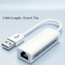 Adaptador Ethernet LAN USB 2.0 portátil con velocidad de 100 Mbit/s, función plug and play y sin necesidad de controladores