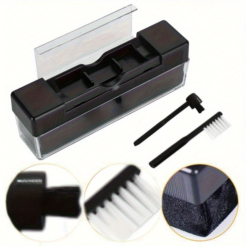 Kit Premium de Limpieza para Vinilos con Cepillo de Goma y Detallado: Mejora la Fidelidad del Sonido y Elimina el Polvo, Mantenimiento Esencial para Aficionados a los Tocadiscos y Colecciones