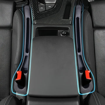 Conjunto de 2 tapones universales para almacenamiento en el asiento del coche, anticaída, organizador de huecos, caja multifuncional para clasificación y almacenaje de desechos, mantén el coche limpio y ordenado