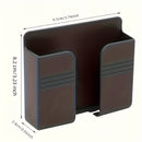 Soporte de carga de teléfono móvil de estilo casual para montaje en pared, caja de almacenamiento no perforada fácil de instalar con control remoto, gancho multifunción para uso en el hogar y la oficina, ganchos de utilidad