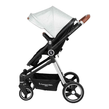 COCHE TIPO CUNA ASTON PREMIUM BABY GRIS