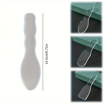 Limpiador de Pies de Vidrio - Exfoliante y Removedor Doble Cara para Pies Suaves, Herramienta de Pedicura Manual con Mango Ergonómico, Sin Necesidad de Electricidad, Cuidado Portátil para Uso Doméstico