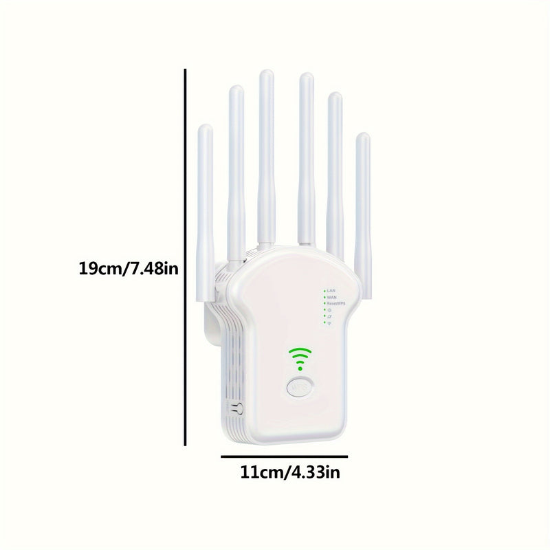 [Doble Banda WiFi Extensor 300Mbps] Extensor de WiFi de Doble Banda Ourlife de 300Mbps - Amplificador de Señal Inalámbrica para Cobertura en el Hogar - Enchufe de EEUU