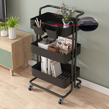 Carrito de Almacenamiento Versátil de 3 o 4 Niveles con Ruedas - Ideal para la Organización de Cocina, Baño y Lavandería