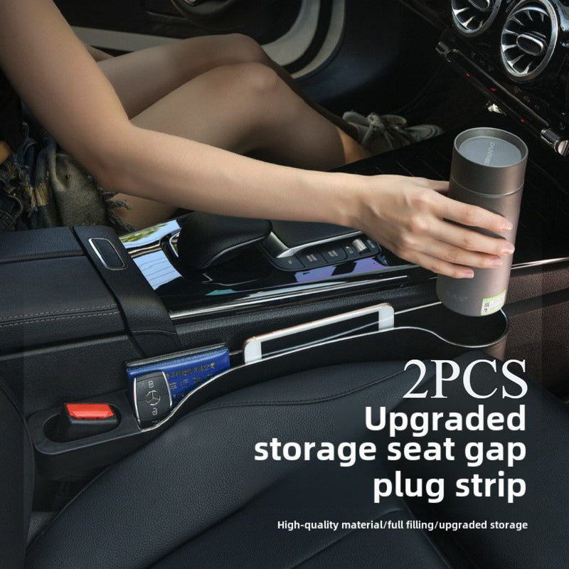 2 Piezas de Organizador Multifuncional para Auto con Portavasos - Solución de Almacenamiento en Plástico Duradero para Asientos Delanteros y Traseros, Ideal para Mantener el Interior del Coche Limpio y Ordenado | Diseño Elegante | Soporte Resistente