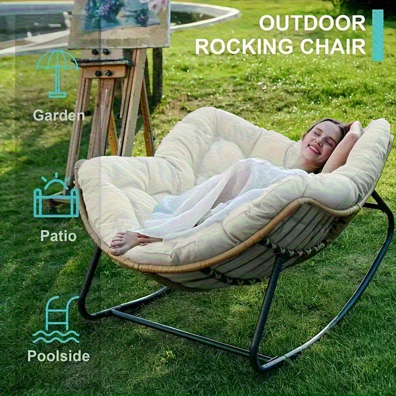 Silla de madera de caña elegante y cómoda con cojín para tus descansos de almuerzo - Ideal para acampar al aire libre, senderismo, jardín o piscina: todas las estaciones, perfecta para 11 miembros de la familia