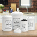 Juego de 4 Tarros para Cocina con Tapas Herméticas