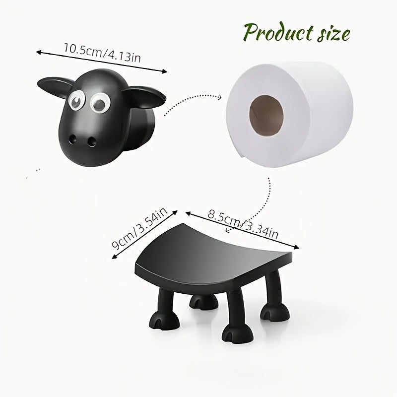 Pack de 3 Portarrollos de Papel Higiénico con Diseño de Ovejas Adorables, Decoración Perfecta para el Hogar, Regalo Ideal para Año Nuevo o Navidad