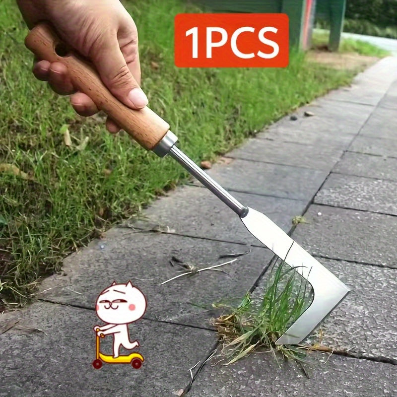 1pc Sierra Manual para Césped de Alta Resistencia - Cortador de Grietas, Sin Necesidad de Electricidad, Hoja Afilada para Hierba, Maleza y Suelo - Herramienta de Jardín con Bordes, Acera, Céspedes - Construcción Duradera en Acero Inoxidable/Metal para Us