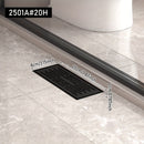 1pc Desagüe de Ducha Rectangular de Hierro Fundido Resistente - Gran Capacidad, Anti-Olor para Baños de Hotel y Hogar, Evita la Acumulación de Agua & Mantiene la Secura, Capturador de Cabello, Acabado Metálico Elegante, Construcción Duradera