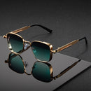 Gafas de moda cuadradas retro steampunk con marco de metal para hombres y mujeres, ideales para eventos, fiestas y festivales