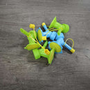 Juego de 5 regaderas de plástico ajustables con doble rociador, ideal para plantas de interior y exterior, herramientas de riego para jardín, riego de plantas, boquilla ajustable, plástico duradero