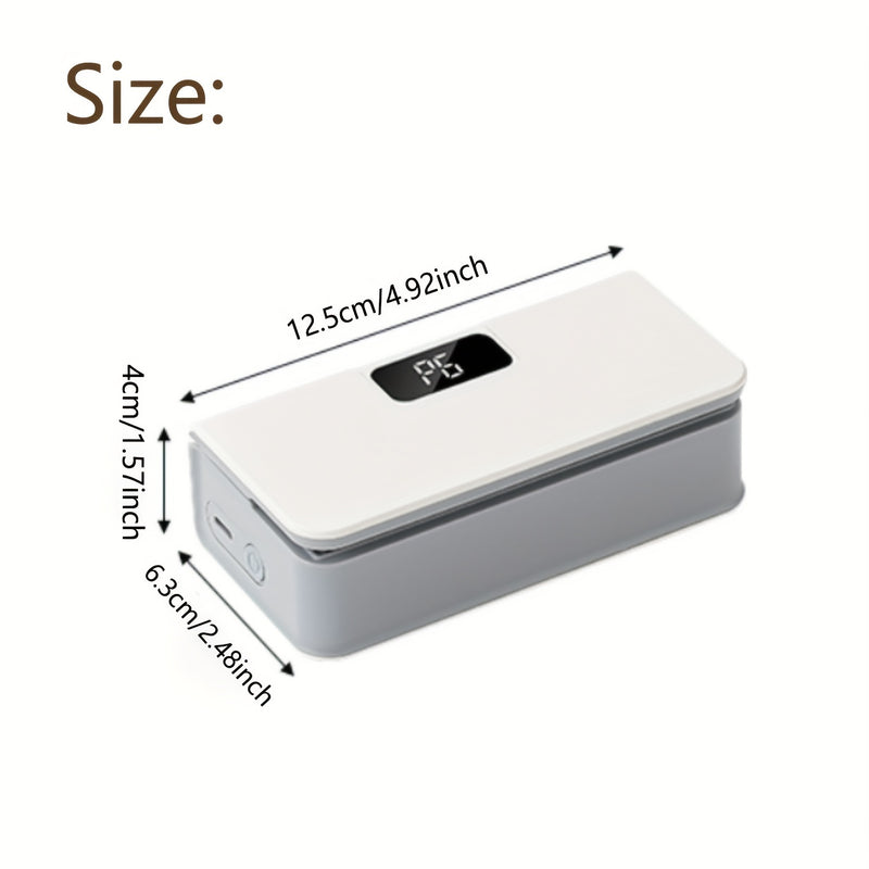 1 máquina de sellado portátil recargable USB, 100-300 usos por carga, 6 modos ajustables, para snacks, dulces, almacenamiento de alimentos plásticos, viajes y uso doméstico.