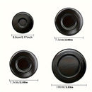 4 paquetes de cubiertas para quemadores de estufas de gas compatibles con estufas Sabaf - Tapas de repuesto duraderas, no se requieren baterías, paquete variado con opciones de 55 mm, 75 mm y 100 mm