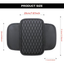 Cubierta de consola central del coche, cubierta de descanso de brazo de coche de piel sintética de microfibra mejorada con 2 bolsas de almacenamiento, cubierta de descanso de brazo universal para caja de almacenamiento de coche, accesorios de interior de