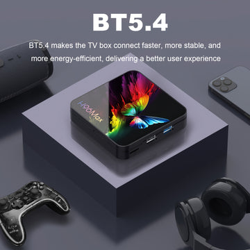 H96 MAX RK3518, caja de TV inteligente con Android 14.0, 4K@60Hz, WiFi 6 y BT 5.4, HDR10, Google Voice, Chromecast, navegador, puertos USB y Ethernet, enchufe de 110-220V, diseño compacto para cine en casa, transmisión de medios, reproductor de medios mo