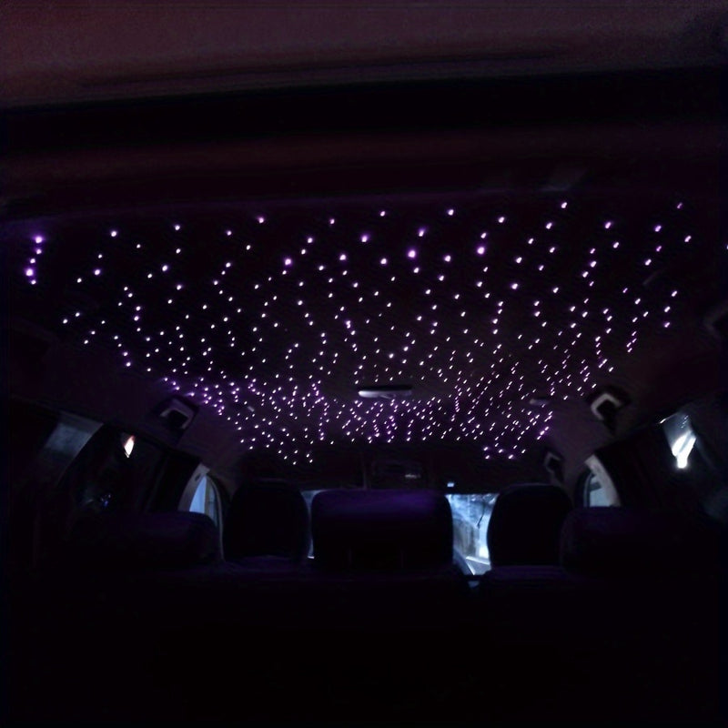 Juego de Fibra Óptica para Montaje en Coche "Cielo Estrellado" DIY 508 Hilos 2 Metros de Diámetro Mixto con Control Remoto y Aplicación
