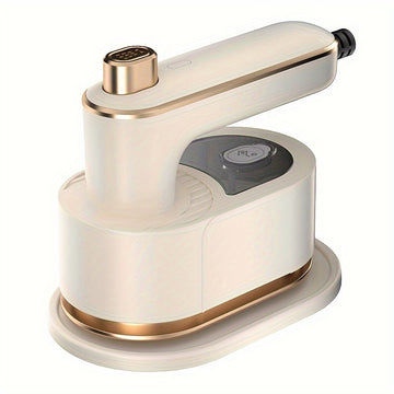 Compacto y fácil de viajar, vaporizador de ropa portátil 3-en-1 con calentamiento rápido, diseño plegable de 180°, funciones de vapor y prensado dobles, alimentación de 12V/220V, enchufe de EE. UU. - Ideal para uso en casa y universidad, vaporizador efic