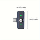 Micrófono Inalámbrico Magnético Zwide M7 con Clip - USB Tipo-C, Reducción de Ruido para Transmisiones en Vivo y Entrevistas al Aire Libre, Micrófono Inalámbrico para Cámara