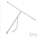 Antena de Radio FM/HD de Largo Alcance para Exteriores 88-108MHz - Poste Ajustable de Aleación de Aluminio, Conector PL259 Macho, Entrada Máxima de 150W, VSWR <1.3 para Receptores Onkyo Yamaha Marantz - Recepción Mejorada del Señal, Instalación Fácil, An