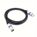 Cable de micrófono XLR macho a hembra de alta calidad I-ZCLIVE – Cable de audio balanceado de 3 pines para KTV, sistemas de sonido, preamplificadores y estaciones de radio, diseño plano duradero con conectores metálicos
