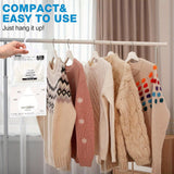 Paquete de 10/30 bolsas de absorción de humedad colgantes de lotus jade - 500ml, bolsas de secado sin olor para armarios, dormitorios, baños y cocinas, paquetes de control de humedad de plástico, no requieren electricidad, bolsas de secado de ropa, contr