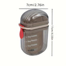1pc Mini caja de jabón portátil, doble sellado, sin fragancia, otros materiales plásticos, diseño con drenaje, ideal para viajes y uso en casa