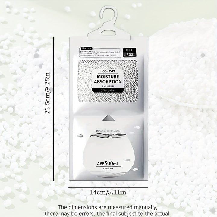 10pcs AAP 500ml Bolsas Absorbentes de Humedad Multiusos con Carbón Activado - Purificador de Olores y Deshumidificación Duradera para Armarios, Gabinetes y Almacenamiento - Ideal para Uso en Hogar, Dormitorio, Oficina y Hotel