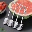 12 cucharas de acero inoxidable para sandía - Cucharas de servir duraderas de grado alimenticio para postre, helado, café - Ideales para el hogar, restaurante, hotel, cafetería, camping al aire libre, picnic, fiesta, boda - Utensilios de cocina esenciale