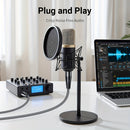 Cable de micrófono XLR masculino a femenino trenzado de nailon, equilibrado de 3 pines, adecuado para micrófonos, sistemas de altavoces, estaciones de radio, estudios de grabación.