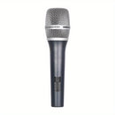 Micrófono dinámico de alta fidelidad profesional con cable XLR incluido, diseño de agarre metálico con interruptor de encendido/apagado, ideal para karaoke, canto, discursos públicos, juegos, micrófono de karaoke. Micrófono profesional. Micrófono de meta