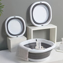 3 Piezas de Lavabo Portátil Plegable, Cubeta para Lavar Verduras, Lavamanos Plástico para Dormitorio Estudiantil, Cubeta Multiusos Plegable, Juego de Cubetas Plegables