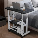 Escritorio de Computadora con Altura Ajustable, Disponible en /Blanco/Nogal, Ideal para Dormitorio, Sala o Residencia Estudiantil, Mesa Simple y Práctica para Escritura