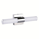 Luces LED para tocador, modernas lámparas de baño de acero inoxidable sobre espejo como iluminación de maquillaje, apliques de pared para baño (8W 15.75 pulgadas)