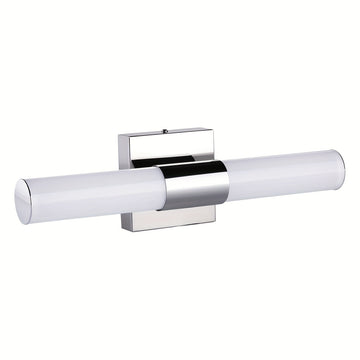 Luces LED para tocador, modernas lámparas de baño de acero inoxidable sobre espejo como iluminación de maquillaje, apliques de pared para baño (8W 15.75 pulgadas)