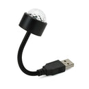 1 unidad de luz nocturna LED USB con proyección de estrellas para techo, luz ambiental con ritmo musical, efecto mágico para fiestas y discoteca en interiores