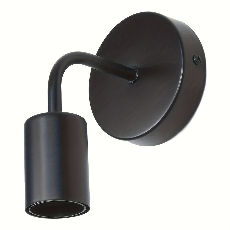 1 ud., Lámpara de Pared Pequeña Industrial, Luces Montadas en la Pared de Metal Hierro para Estilo Rústico, Aplique para Granja, Comedor, Pasillo, Isla de Cocina, Luz Semi-Encajada en la Pared, Compatible con Bombillas E26/E27 (Bombillas no Incluidas) De