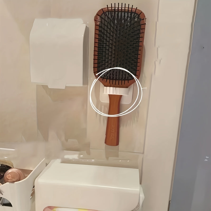 1 Pieza, Soporte De Pared Para Botella De Spray, Gancho De Peine Adhesivo Fuerte, Soporte De Paraguas, Soporte De Peine Para Baño, Accesorios De Baño