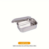 Bandeja de Desinfección de Acero Inoxidable para Uso Comercial/Residencial con Tapa, Dental, Cocina y Baño - Placa Cuadrada Fácil de Limpiar, Sin Necesidad de Electricidad - Modelo 201, Utilitario de Cocina Moderno, Construcción de Alta Calidad, Higiene